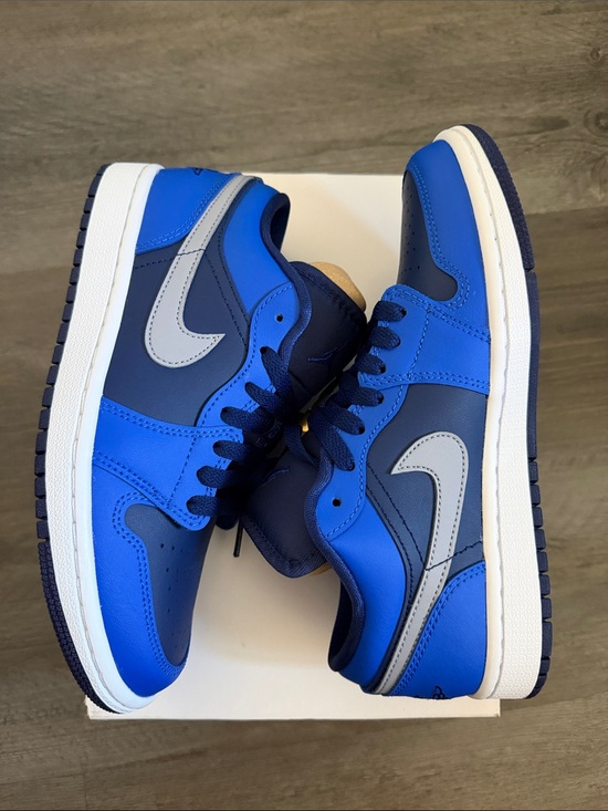 Jordan Shoes - Nike Air Jordan 1 Low Royal Blue Navy White Women’s Size 7 New With Box